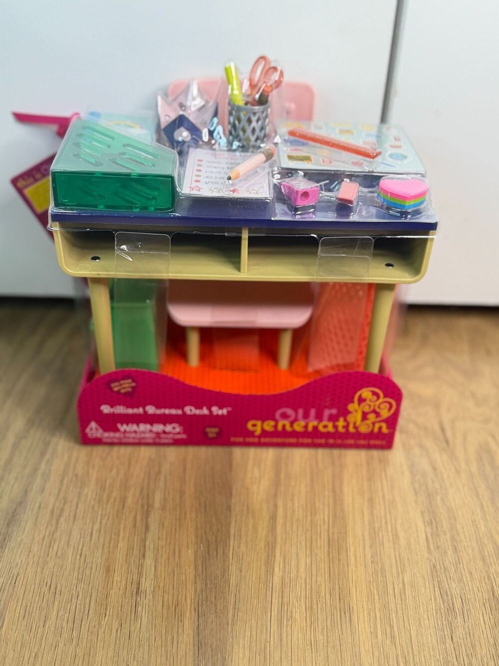 Our Generation Brilliant Bureau Home Desk Accessory Set for 18" Dolls